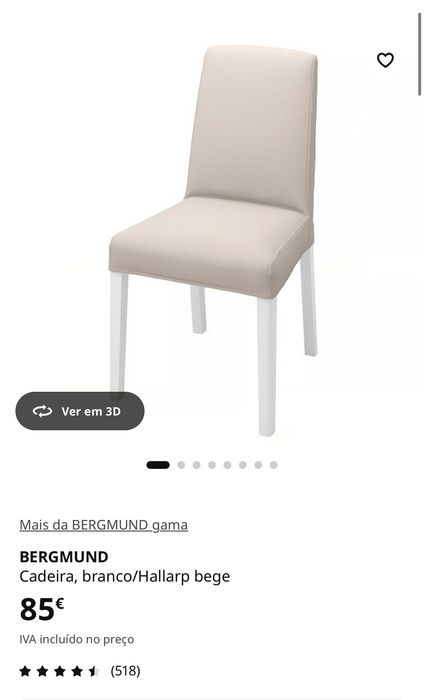 Mesa de jantar e 6 Cadeiras