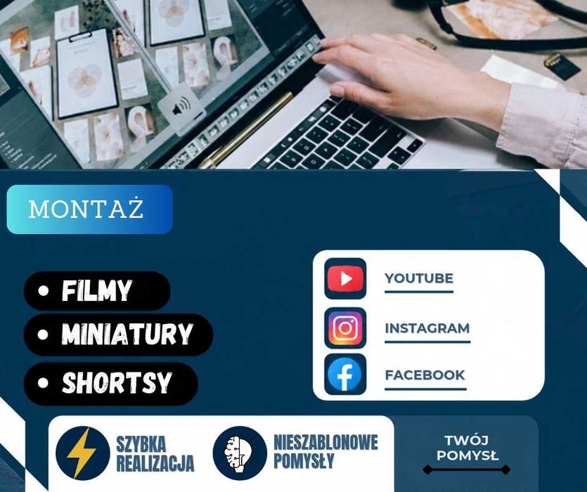 Montaż filmów, Shortsów i miniaturek – DaVinci Resolve / Canva