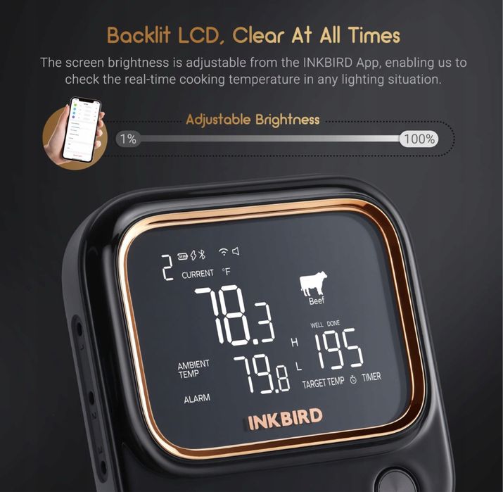 INKBIRD IBT-26S-5G Termometr Do Mięsa WIFI Bluetooth