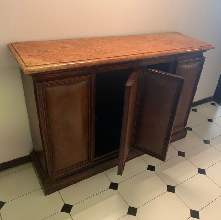 Aparador Mogno Maciço c/
Tampo Mármore Estremoz