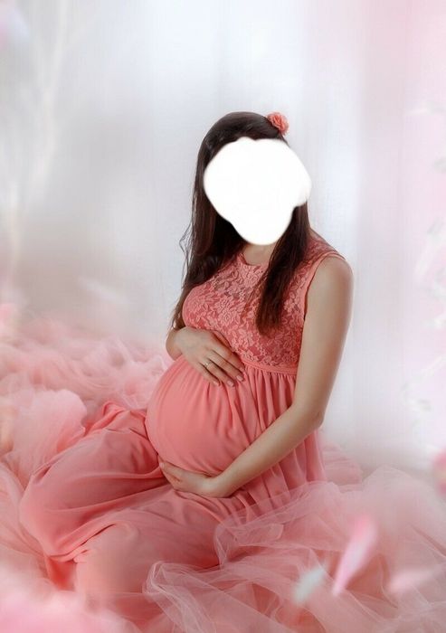 Suknia, sukienka  - wieczorowa/na sesję ciążową, L