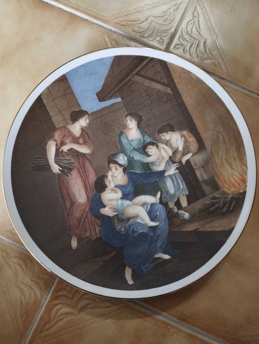 Conjunto de 4 Pratos Limoges-Porcelana Saint Croix