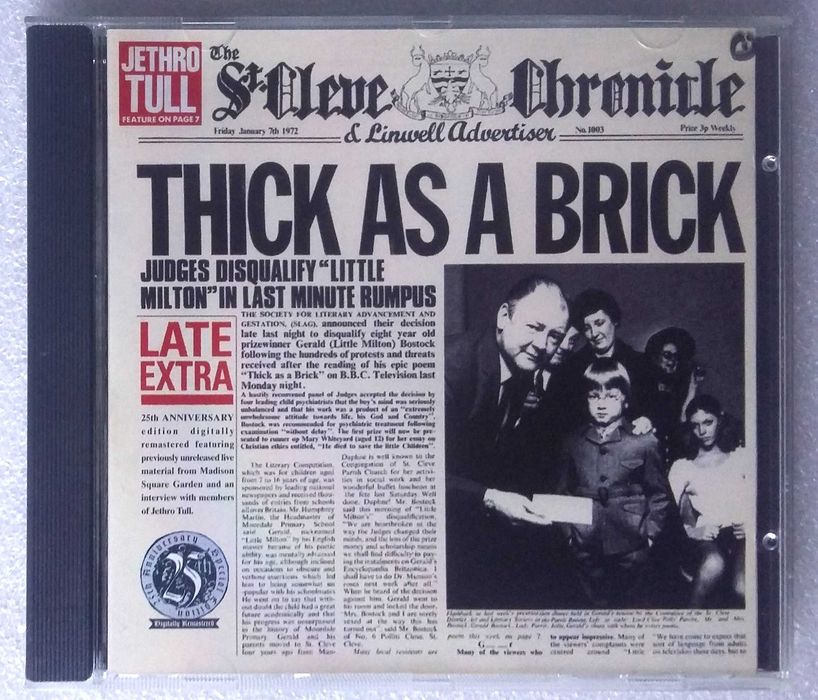 Jethro Tull - Thick as a Brick - CD