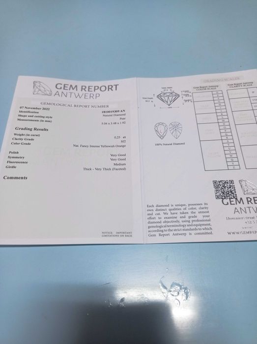 Diamante natural 0.25kt SI