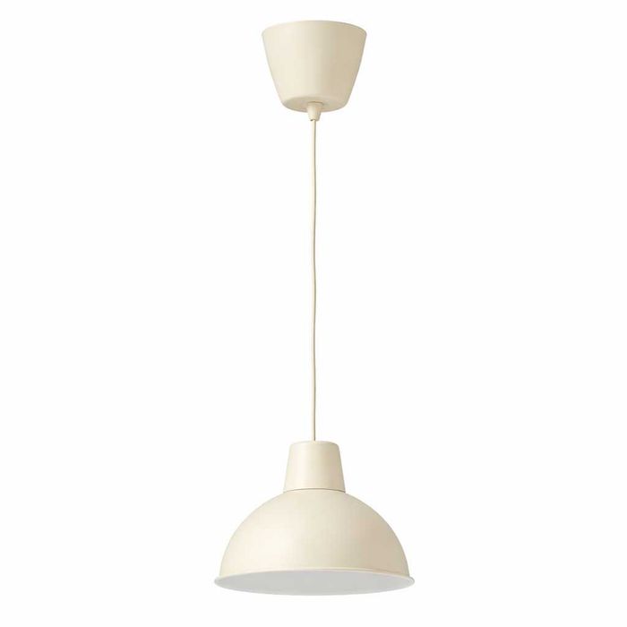 Candeeiro suspenso, IKEA SKURUP, creme 19cm