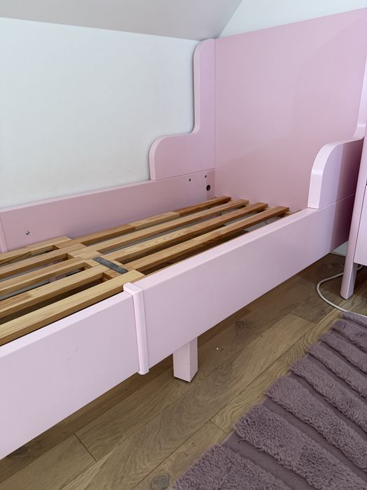 Łóżko ikea busunge + komoda