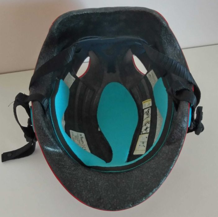capacete para criança: 52 / 56 cm, vermelho
