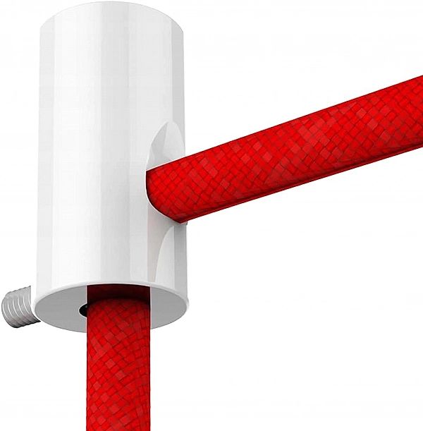 2x Uchwyt do kabli ściennych i sufitowych do zawieszania kabli biały Z