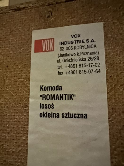 Zestaw mebli do sypialni Vox Romantik