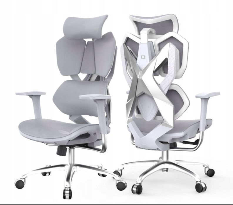 Fotel ergonomiczny gamingowy Angel Furia Grey