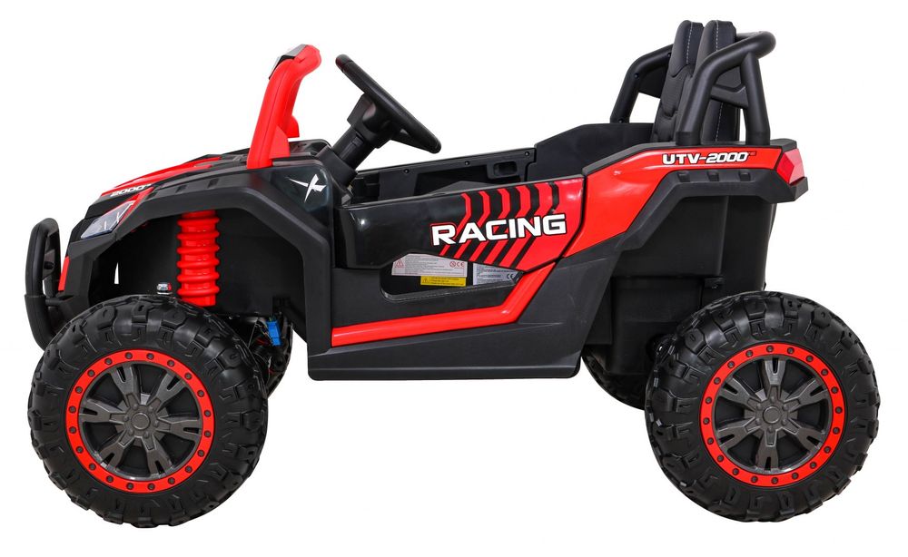 4x4 Samochód AUTO  na akumulator Buggy UTV 2000M Racing Czerwony