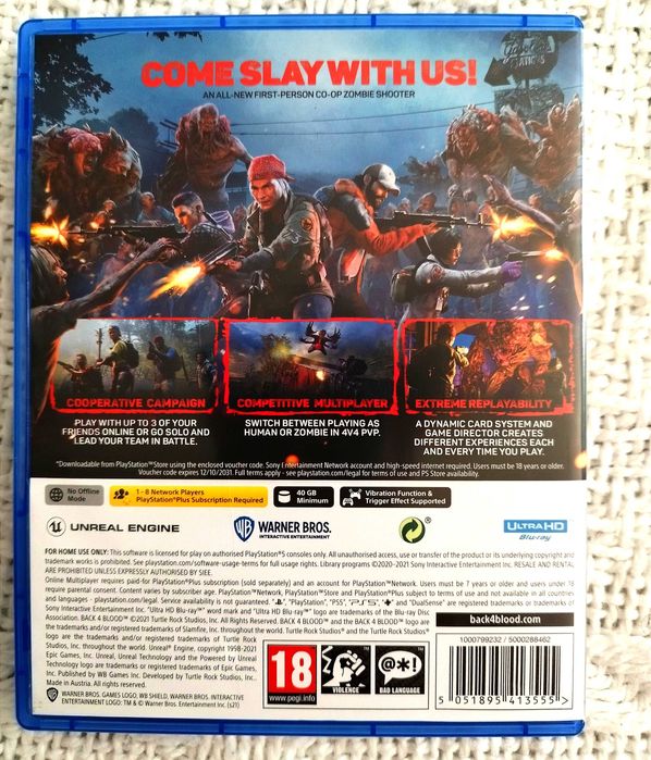 Jogo PS5: Back 4 Blood