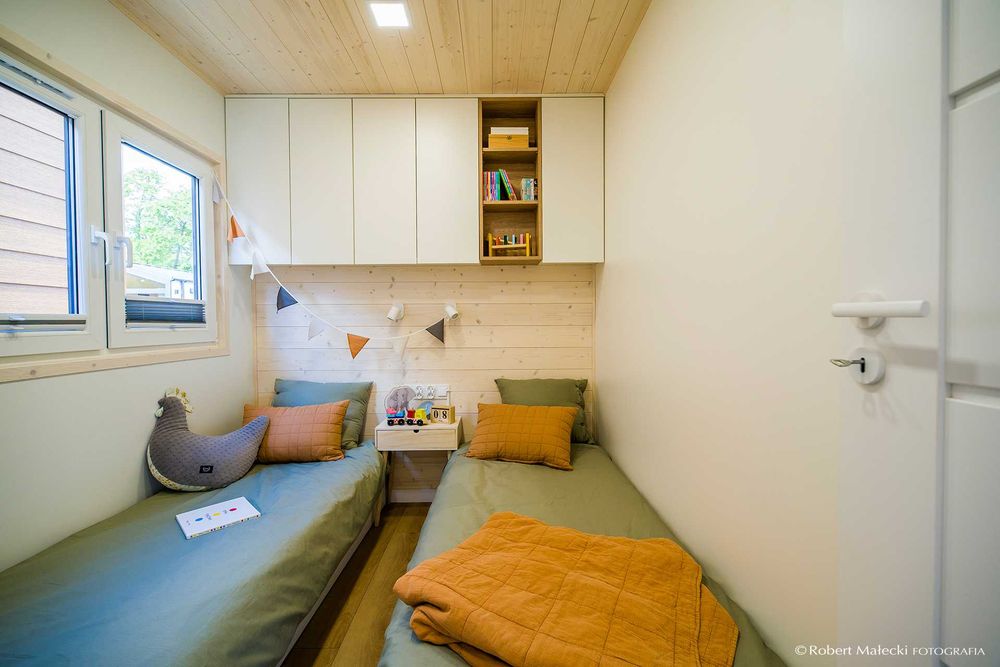 Dom Domek mobilny modułowy 35 m² nowy wyposażony całoroczny VERANO35