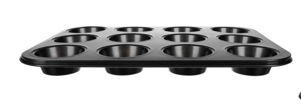 Forma do pieczenia muffinek babeczki blacha + 12 silikonowych foremek