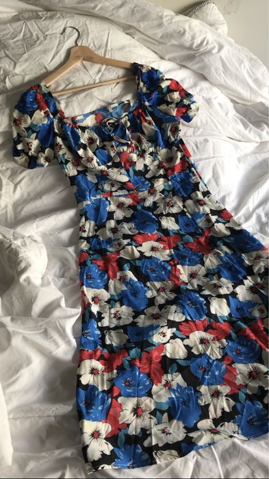 Vestido de flores /azul