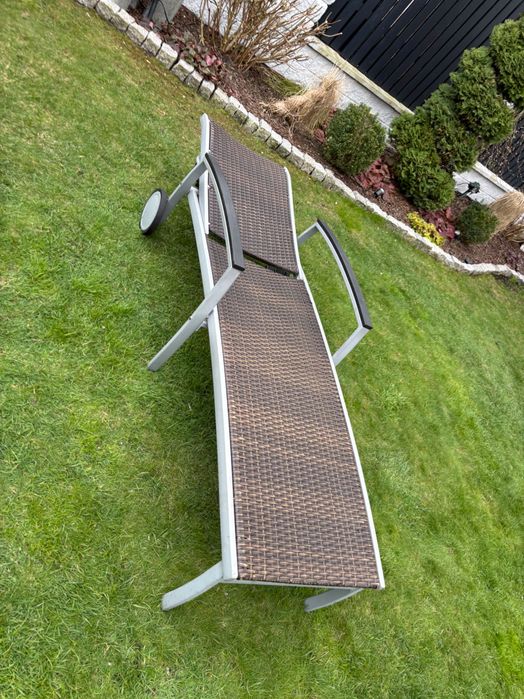 Leżak ogrodowy poliratan