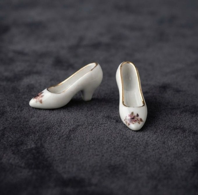 Hand-painted porcelain miniature, vintage