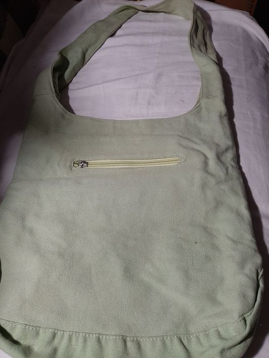 Torba wakacyjna,  zielona,  płótno  grube