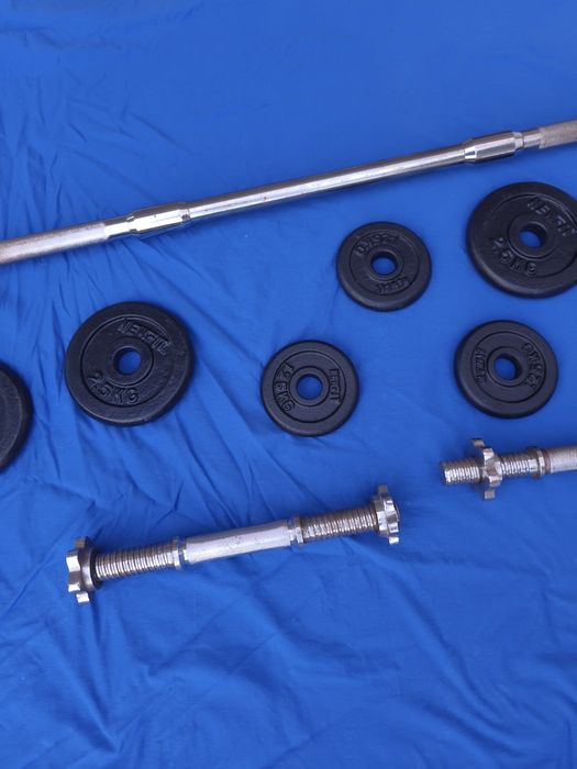 Barbell and Weight Plates for Strength Training476941889433784321