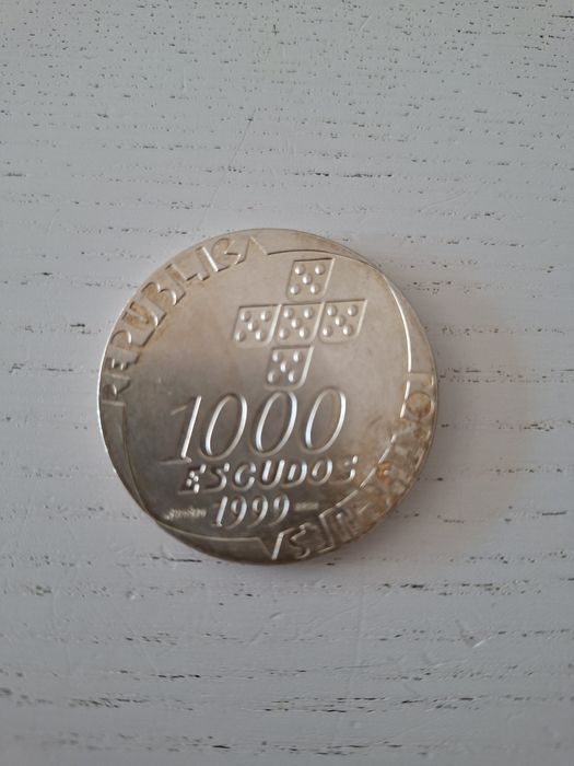 Moeda de prata comemorativa dos 25 anos do 25 de abril