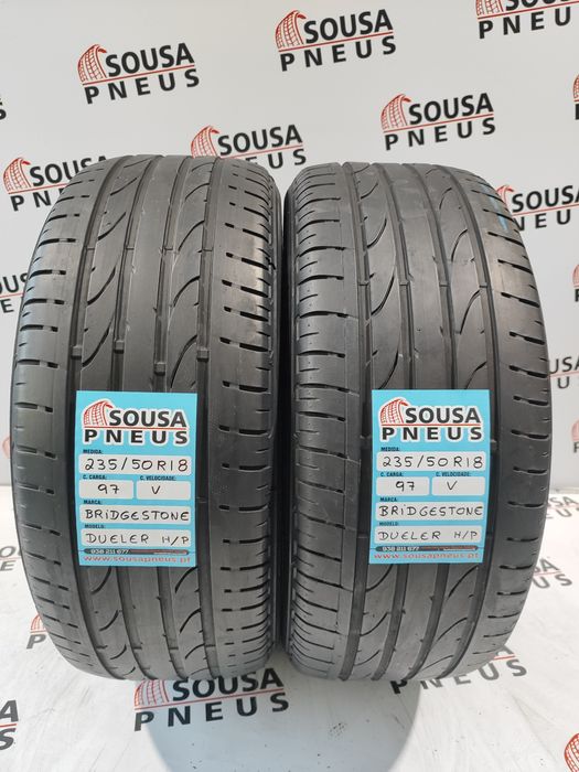 2 pneus semi novos 235-50R18 Bridgestone - Oferta dos Portes