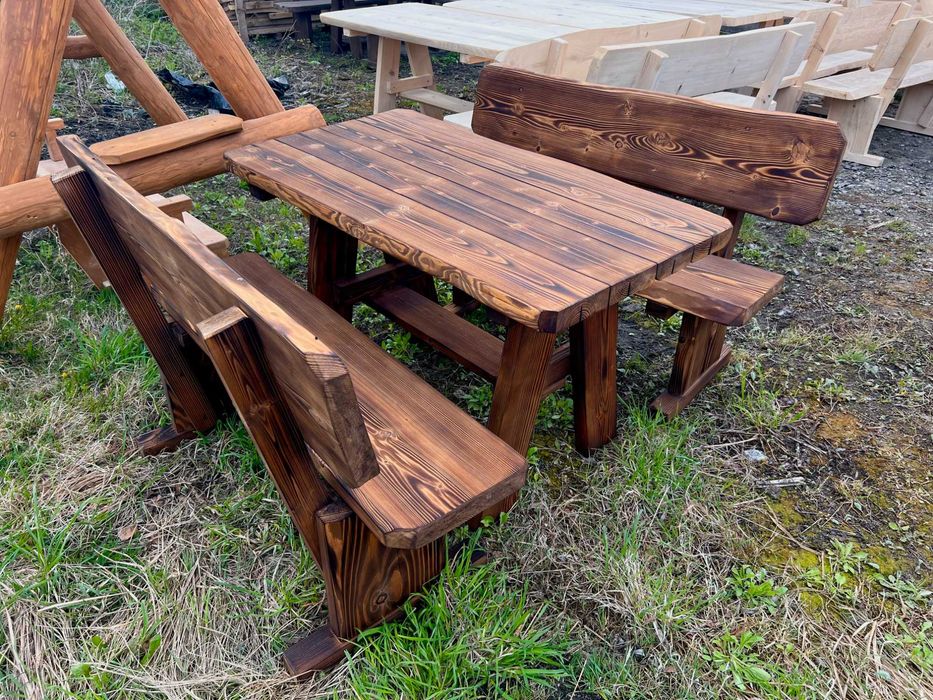 WYPRZEDAŻ! Góralskie Meble Ogrodowe z litego drewna, meble do ogrodu