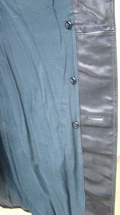 Чоловіче довге шкіряне пальто вживане розмір 48 L  осінь зима весна