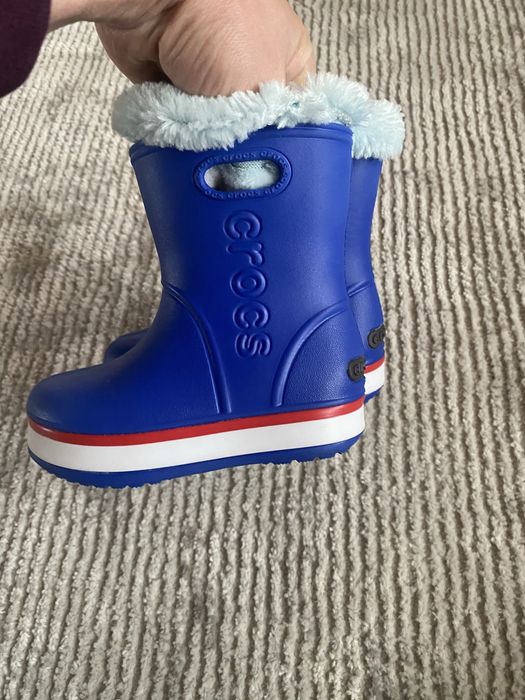 Гумові чоботи утеплені,під crocs 24-25 розмір 15 см по устілц ідля хлопчика