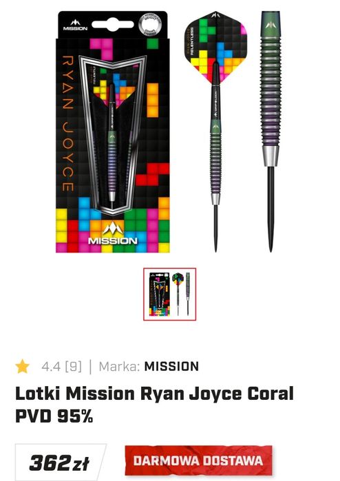 Lotki Ryan Joyce Mission 21g nowe
