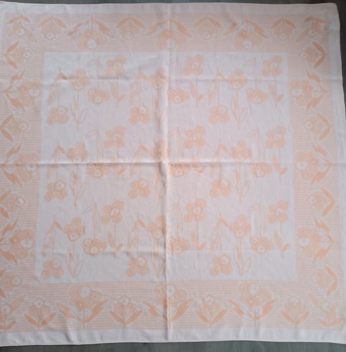 Скатерть льняная жаккардовая СССР