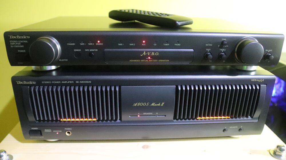 Technics Amplificador SE-A800SM2 e pré SU-C800UM2