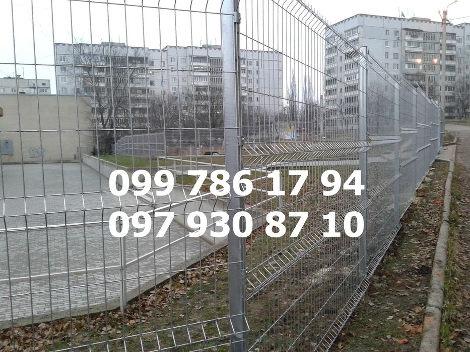 Забор з Сітки 3D , Зелений заборр, 3Д огорожа.