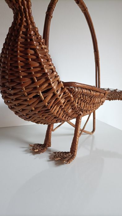 Cesta pato de rattan / vime