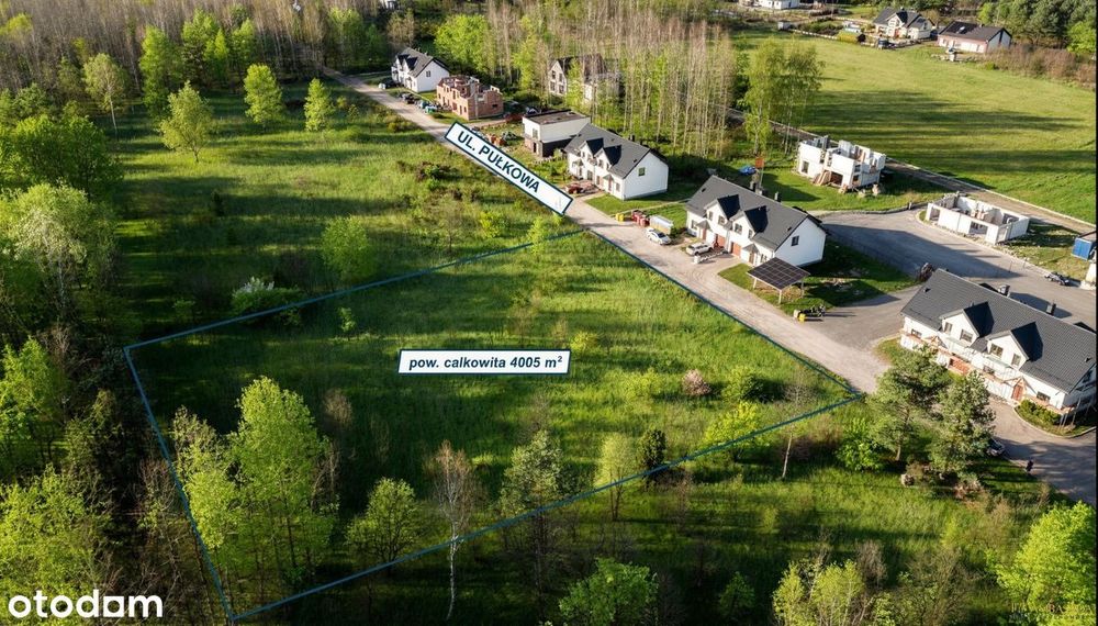 *POD Inwestycję*wz NA 4 Domy*sowlany*4005 m²