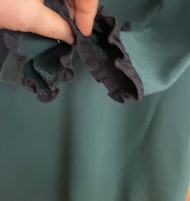 Sukienka damska butelkowa zieleń stójka elegancka  Lemonada S