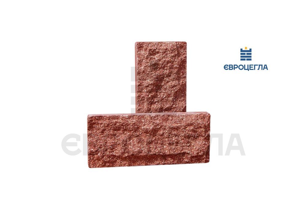 Фасадна облицювальна плитка рвана скала, цокольна плитка ЄВРОЦЕГЛА