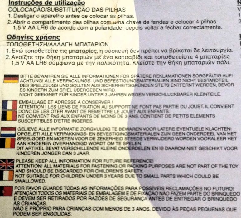 Brinquedo Criança Musical Guitarra Pilhas Embalagem Original