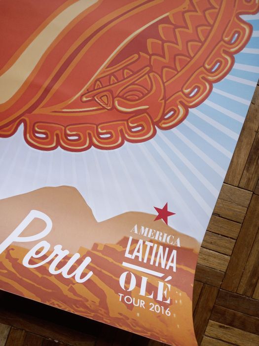 Poster Rolling Stones América Latina Olé Tour