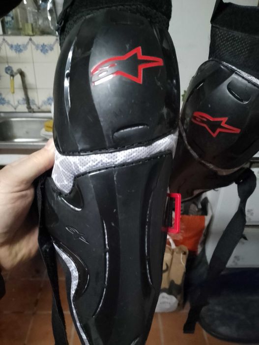 Joelheiras alpinestars pro enduro motocross btt