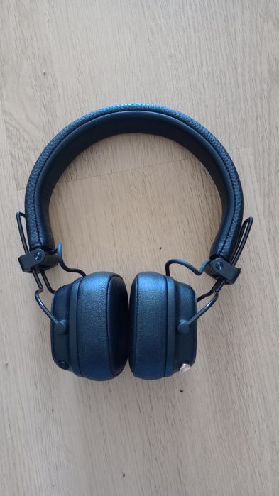 Fones Marshall Major V Pretos - Como Novos + Caixa e Cabos Originais