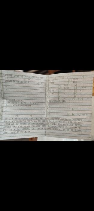 Przyczepka 2011r dmc 1300kg alko