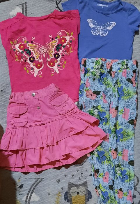 Bluzeczki, spódniczki, spodnie roz. 110-116