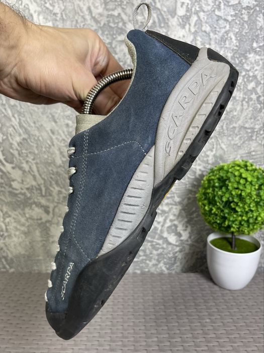Scarpa кроссовки полуботинки 44 размер кожаные трекинговые синие