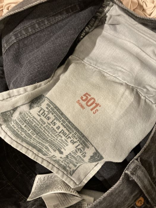 Levi’s 501 S Rozmiar 32 na 30 Kolor Czarny 100% Bawełna
