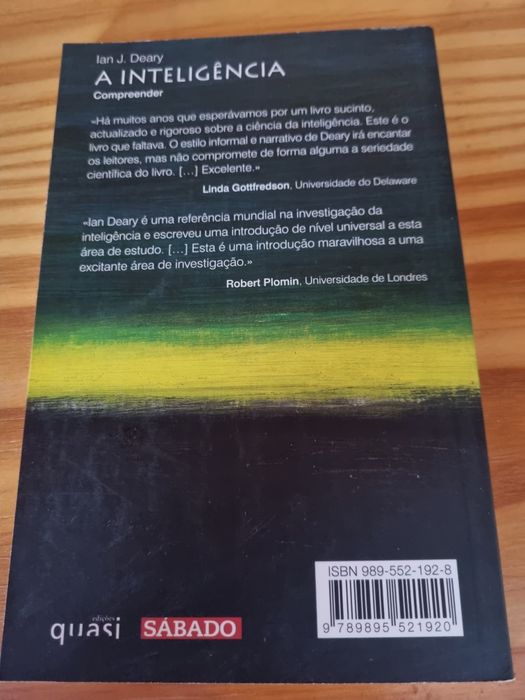 A Inteligência (Compreender) - Ian J. Deary