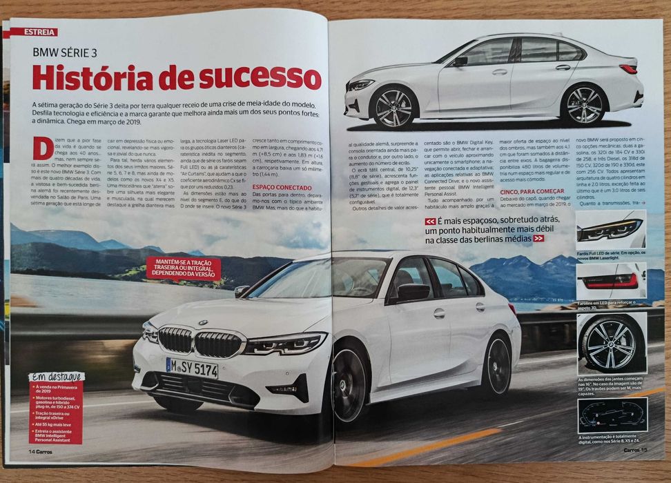 Revista Carros & Motores e Auto de 2018 - BMW Série 3