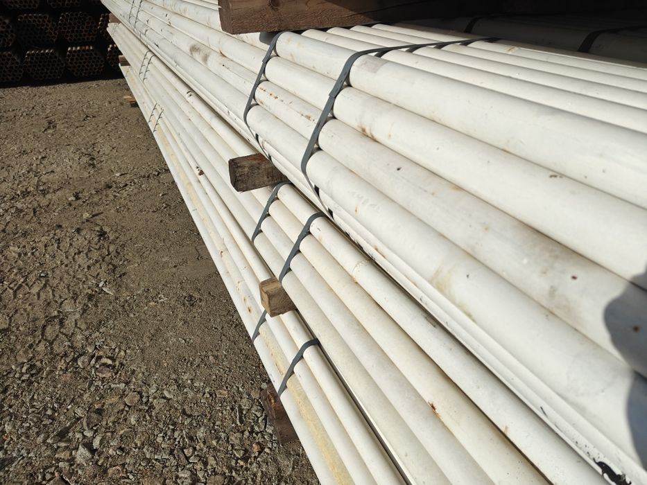 Słupki ogrodzeniowe tunele foliowe fi 51x2.3mm odcinki 6.5m.
