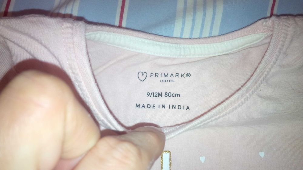 Bluzka bluzeczka lato dziewczynka pudrowy róż R. 80 napis córka taty