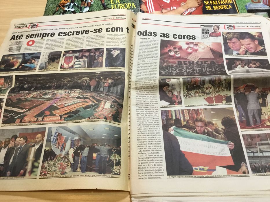 Lote de 6 revistas dos anos 80 A bola Mazazine e um jornal