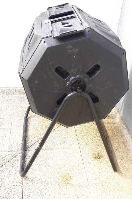 Compostor rotativo de câmara dupla de 160L